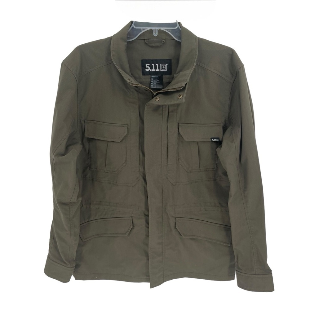 5.11 Tactical Series Army Green Full Zip Size Medium Watch Jacket Men’s Pockets - Picture 3 of 12